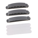 3x Extended Buckle Charging Cable Retainer For USB Charging Data Cables Gray