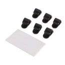 Car Desktop Wire Tie Cable Holder Mount Clip Clamp Self Adhesive Pack of 6