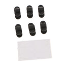 Car Desktop Wire Tie Cable Holder Mount Clip Clamp Self Adhesive Pack of 6