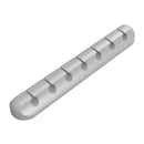 Desktop Cable Clip Organizer Silicone Charger Wire Holder Management Gray