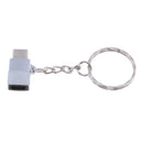 Type C Male to Micro USB Female Adapters, Micro USB Convert to USB-C, Sync and Charge for Samsung Galaxy S9 S8 Note 8 MacBook Pro Google Pixel 2 XL Silver