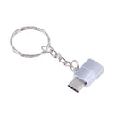 Type C Male to Micro USB Female Adapters, Micro USB Convert to USB-C, Sync and Charge for Samsung Galaxy S9 S8 Note 8 MacBook Pro Google Pixel 2 XL Silver