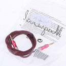 3.5mm Male To Male Aux Audio Stereo Cable For All 3.5mm-Enabled Devices Red
