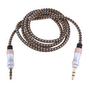 Extra Long Male to Male 3.5mm Universal Aux Audio Stereo Cable for All 3.5mm-Enabled Devices,Gold