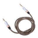 Extra Long Male to Male 3.5mm Universal Aux Audio Stereo Cable for All 3.5mm-Enabled Devices,Gold