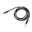 1m 3.5mm Male To Male Auxiliary Aux Stereo Audio Cable Nylon Braid New Black