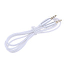 AUX Extension Cables 3.5mm Jack Male-Male Stereo Auxiliary Audios 3ft White