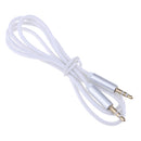 AUX Extension Cables 3.5mm Jack Male-Male Stereo Auxiliary Audios 3ft White