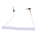 3.5mm Male to Female Extension Stereo Audio Extension Cable Adapter, 90 Degree Right Angle Aux Cable?White