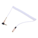 3.5mm Male to Female Extension Stereo Audio Extension Cable Adapter, 90 Degree Right Angle Aux Cable?White