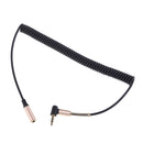 3.5mm Male to Female Extension Stereo Audio Extension Cable Adapter, 90 Degree Right Angle Aux Cable,Black