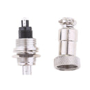 GX12 4Pins Male And Female Metal Aviation Plug Panel Socket Connector