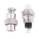 GX12 6Pin Metal Aviation Plugs Panel Socket Connector Male Female Mounts Accessories