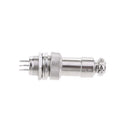 Universal GX12 Metal Silver Aviation Plug 7-Pin Male Female Panel Connector Easy Use
