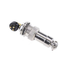 GX12 Curved Aviation Plug Male Female Panel Wall Through Connector 3pins