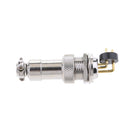 GX12 Curved Aviation Plug Male Female Panel Wall Through Connector 3pins