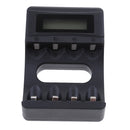 Universal 5V Fast 4 Way Slots Battery Charger For AA AAA NiMH Battery Black