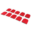 10 Pieces Stubby Holder Beer Bottle Can Cooler Insulated Chill Sleeve Red