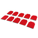10 Pieces Stubby Holder Beer Bottle Can Cooler Insulated Chill Sleeve Red