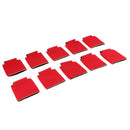 10 Pieces Stubby Holder Beer Bottle Can Cooler Insulated Chill Sleeve Red