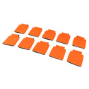 10 Pieces Stubby Holder Beer Bottle Can Cooler Insulated Chill Sleeve Orange