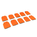 10 Pieces Stubby Holder Beer Bottle Can Cooler Insulated Chill Sleeve Orange
