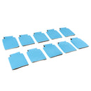 10 Pieces Stubby Holder Beer Bottle Can Cooler Insulated Chill Sleeve Blue