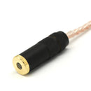 1pack 4.4mm Balanced Male to 6.35mm Balanced Female HiFi Audio Adapter Cable 6.35mm TRS Stereo Audio Cable,White