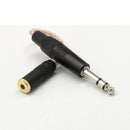 1pack 4.4mm Balanced Male to 6.35mm Balanced Female HiFi Audio Adapter Cable 6.35mm TRS Stereo Audio Cable,White