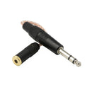 1pack 4.4mm Balanced Male to 6.35mm Balanced Female HiFi Audio Adapter Cable 6.35mm TRS Stereo Audio Cable,White