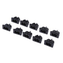 10 Pieces AC Power Jack Socket AC-027 250V/10A 2 Pin Connectors Panel Adapter Tool Kits