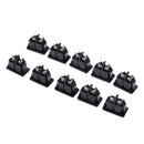 10 Pieces AC Power Jack Socket AC-027 250V/10A 2 Pin Connectors Panel Adapter Tool Kits