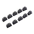 10 Pieces AC Power Jack Socket AC-027 250V/10A 2 Pin Connectors Panel Adapter Tool Kits