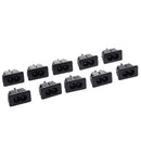 10 Pieces AC Power Jack Socket AC-027 250V/10A 2 Pin Connectors Panel Adapter Tool Kits