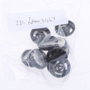 10x Replacement Metal Earphone Case Cover 15.4mm for 13-15mm Unit Black
