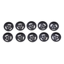 10x Replacement Metal Earphone Case Cover 15.4mm for 13-15mm Unit Black