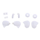 New Replacement Earpieces 10mm DIY In-Ear Headphones Custom Molded Earbuds White