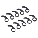 10Pieces Silicone Earphone Ear Hooks Plugs For In-Ear Headphone 9MM-13MM Black