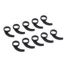 10Pieces Silicone Earphone Ear Hooks Plugs For In-Ear Headphone 9MM-13MM Black