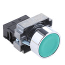 XB2-BA42 Momentary Round Self-Reset Flush Pushbutton Push Button Switch Flat 1 NC N/C 22mm Green