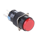 Self-Reset Plastic Switch 16mm Round Self-Locking Power Switch With Light