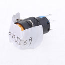 Non-Locked LED 16mm Dia Push On Button Switch Name Plastic Waterproof Yellow