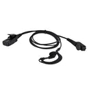 G Shape Earpiece Headset Headphone With Big PTT for Hytera Radio PD580 PD700 PD780 PT580H PT-580 etc