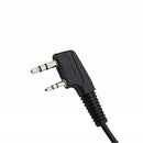 2 Pin PTT Walkie Headset With Microphone For KENWOOD QUANSHENG TYT BAOFENG