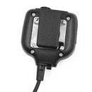 Two Way Radio Waterproof Remote Speaker Microphone Black with 3.5mm Jack