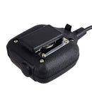 Two Way Radio Waterproof Remote Speaker Microphone Black with 3.5mm Jack