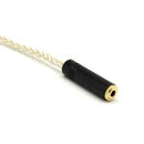 0.2m DIY 2.5mm Male To 3.5mm Female Balanced Output Adapter Cables Wire New