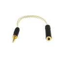 0.2m DIY 2.5mm Male To 3.5mm Female Balanced Output Adapter Cables Wire New