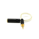 0.2m DIY 2.5mm Male To 3.5mm Female Balanced Output Adapter Cables Wire New