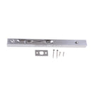 Door Flush Bolt - 10 Inch Concealed Security Door Lock For French Doors,Composite Doors,Wood Doors,Double Doors,Dummy Doors,Brush Stainless Steel Finish